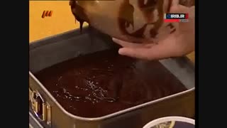 کیک بستنی شکلاتی