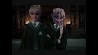 آنا و مریدا و راپونزل و الساو جک و هیکاپ و آسترید در هاگوارتز قشنگه