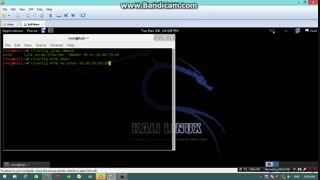 اموزش تغییر دادن مک ادرس در کالی لینوکس