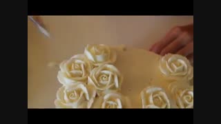 رز های باتر کرمی برای تزیین کیک