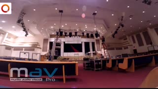 آماده سازی استیج برای تجهیزات نورپردازی