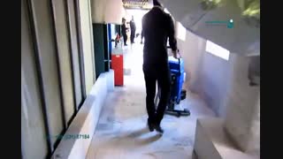 اسکرابر برقی_نظافت تاسیسات پتروشیمی_زمین شور برقی