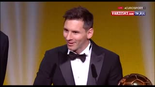 لیونل مسی برنده توپ طلا سال 2015