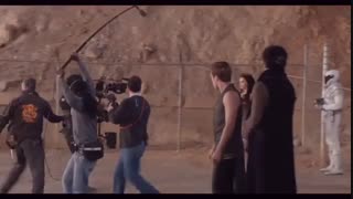 پشت صحنه ی دومین فیلم  از مجموعه فیلم های فوق العاده ی هانگر گیمز : Catching Fire