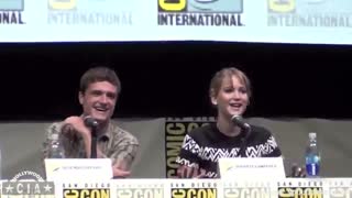 جنیفر لارنس درباره ی بوسه ی خودش و جاش هاچرسون در دومین فیلم هانگر گیمز حرف می زند !Catching Fire