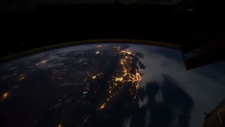 شب زمین از دید ایستگاه فضایی بین المللی