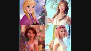اعضا snsd به سبک شخصیت های کارتونی