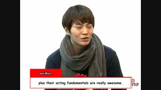 مصاحبه ای جالب از جو وون (توضیحات خییییییییییلی موهمممممم)