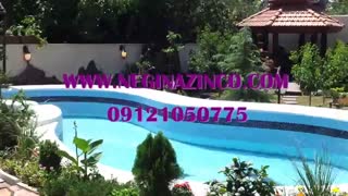 استخر سازی و فضای سبز حیاط در شهر