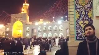 حامد زمانی در حرم امام رضا