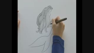 آمورش نقاشی (پری دریایی)