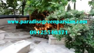 آبنما سنگ پوکه و محوطه سازی