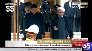 استقبال رسمی روحانی از رئیس جمهوری چین در سعدآباد