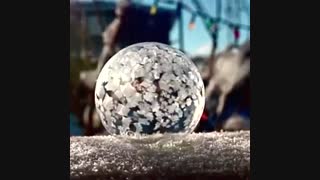 عاااالللیی یخ زدن حباب در سرماا