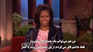 میشل اوباما  و شنا