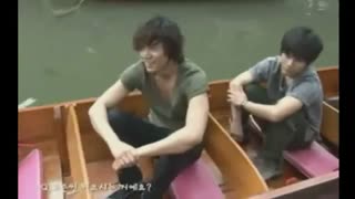 پشت صحنه اصلی و اورجینال شکارچی شهر 1 (دوش گرفتن لی مین هو توسط خرطوم آقا فیله)