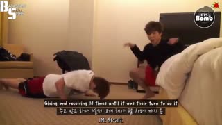 وقتی جیمین و جین  ورزش میکنن