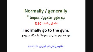 Adverbs of Frequency قید های تکرار در انگلیسی