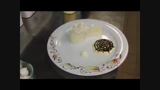 تزیین بشقاب دسر