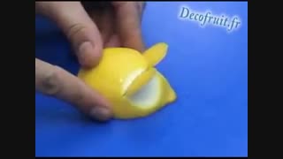 میوه آرایی - لیمو به شکل موش