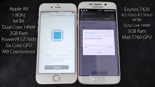 مقایسه گوشی سامسونگ گلکسی اس ۶ اج و اپل آیفون ۶ اس