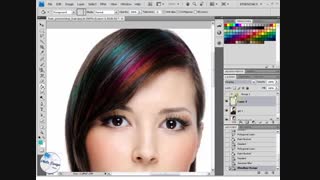 اموزش تغییر رنگ مو در فتوشاپ