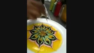 تزیین ظرف دسـر