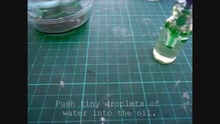 بطری، قطره های رنگی