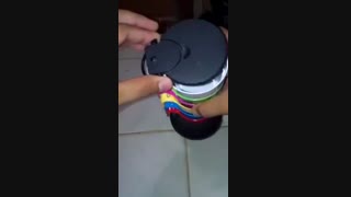 ست لیوان های رنگی رنگین کمان