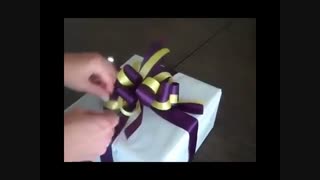 تزیین کادو با روبان