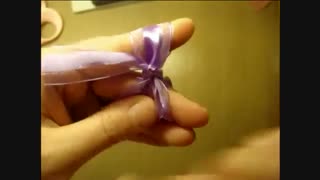 روبان . پاپیون دوتایی با دست