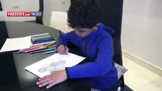 هدیه پسر رونالدو به باباش