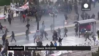 خشونت و اعتراض در آتن بر سر اصلاح نظام بازنشستگی