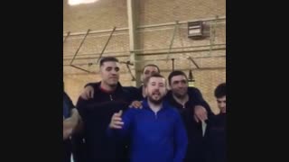 اجرا افتخاری عمو سهراب در بین بچه های تیم ملی بکس ایران