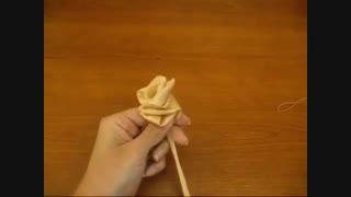 آموزش درست کردن گل با روبان ❤