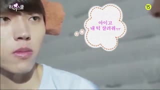 INFINITE - Nam Woo Hyun & Seulbi kissing making in "Love On Highschool" - پشت صحنه سریال عشق در دبیرستان با بازی نام ووهیون :))