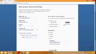 آموزش وبلاگ نویسی 245 | ثبت نام و افزودن سایت به StatCounter