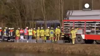 برخورد مرگبار دو قطار مسافربری در آلمان