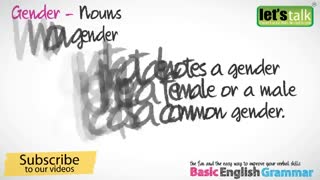 English Grammar - Gender