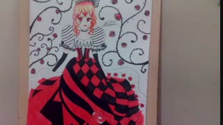 نقاشی من از دختر انیمه ای =￣ω￣=