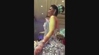 عروسی نوه صدام در دوشب شب اول لباس طلا سفید وشب دوم طلای زرد (طلاسفید)