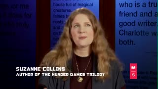 سوزان کالینز نویسنده ی سه گانه ی مشهور هانگر گیمز به سوالات مردم درباره ی کتاب ها جواب می دهد .