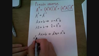 how to find the pseudo inverse of a matrix