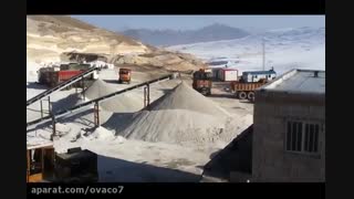 دستگاه  و خط ماسه شویی شرکت اواکو در معدن پوکه تبریز