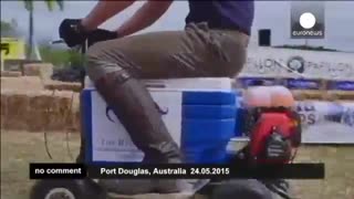 عجیب ترین مسابقه اتومبیل‌رانی جهان