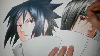 Speed Drawing - Uchiha Sasuke and Uchiha Itachi (Naruto)
