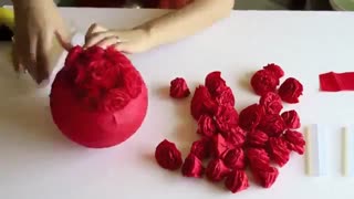 توپ گل رز قرمز - قشنگ