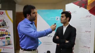 مصاحبه مدیر وب با آقای سالاری در هشتمین جشنواره وب