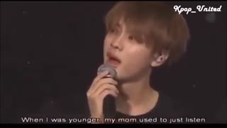 ENG SUB [BTS] #진 Jin crying when his Parents go to their concert T_T