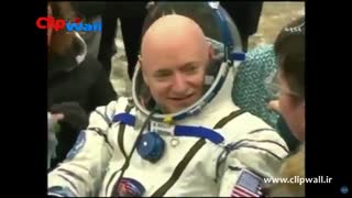 بازگشت از ایستگاه فضایی پس از 1 سال(ویدئو)